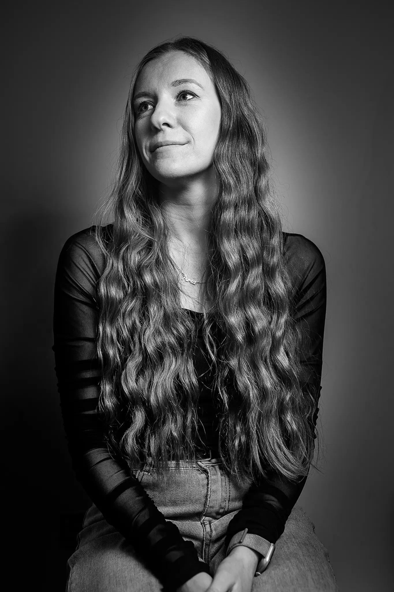 Adele Henderson — black and white portrait